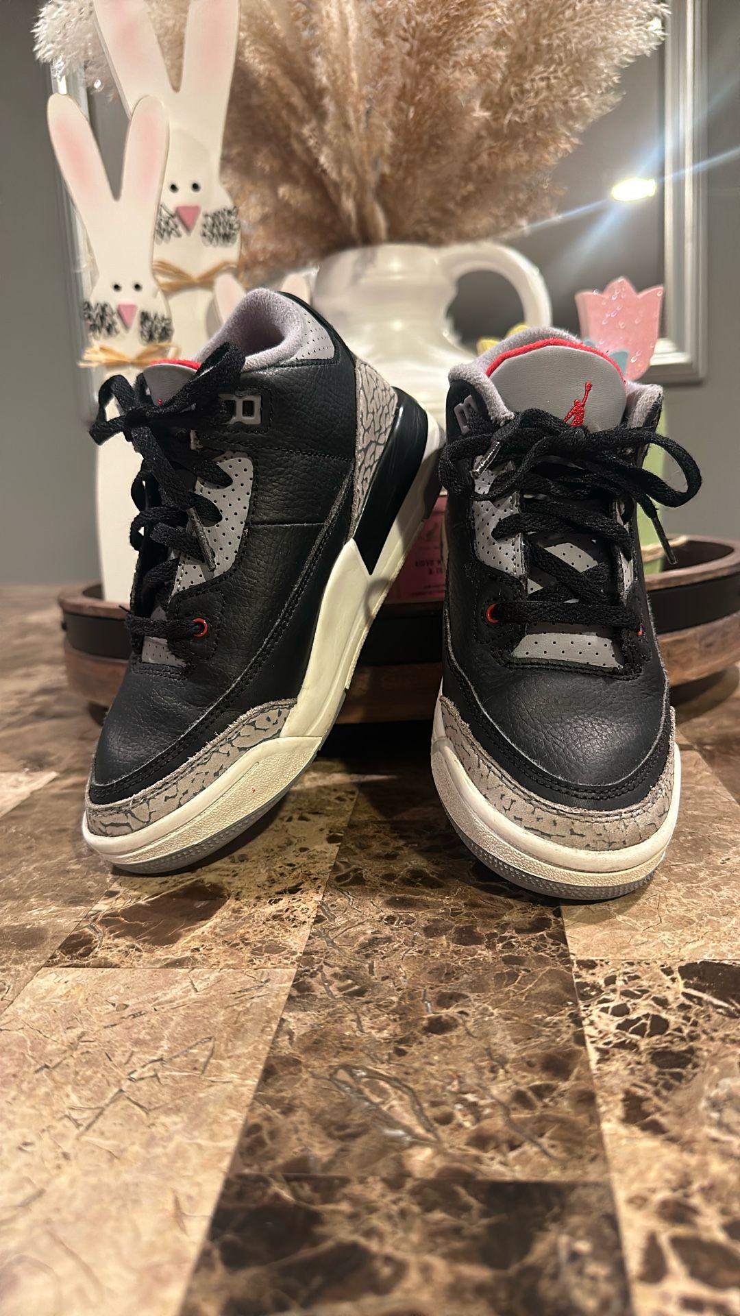 Nike Air Jordan’s 3 Retro Black Cement Youth