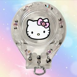 Sanrio Kawaii Crystal pink beaded charm bracelet