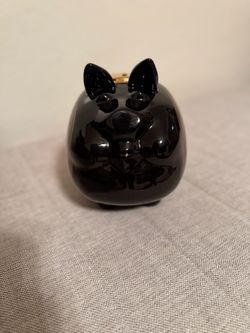Harley Davidson Black Ceramic Gas Tank Piggy Bank
