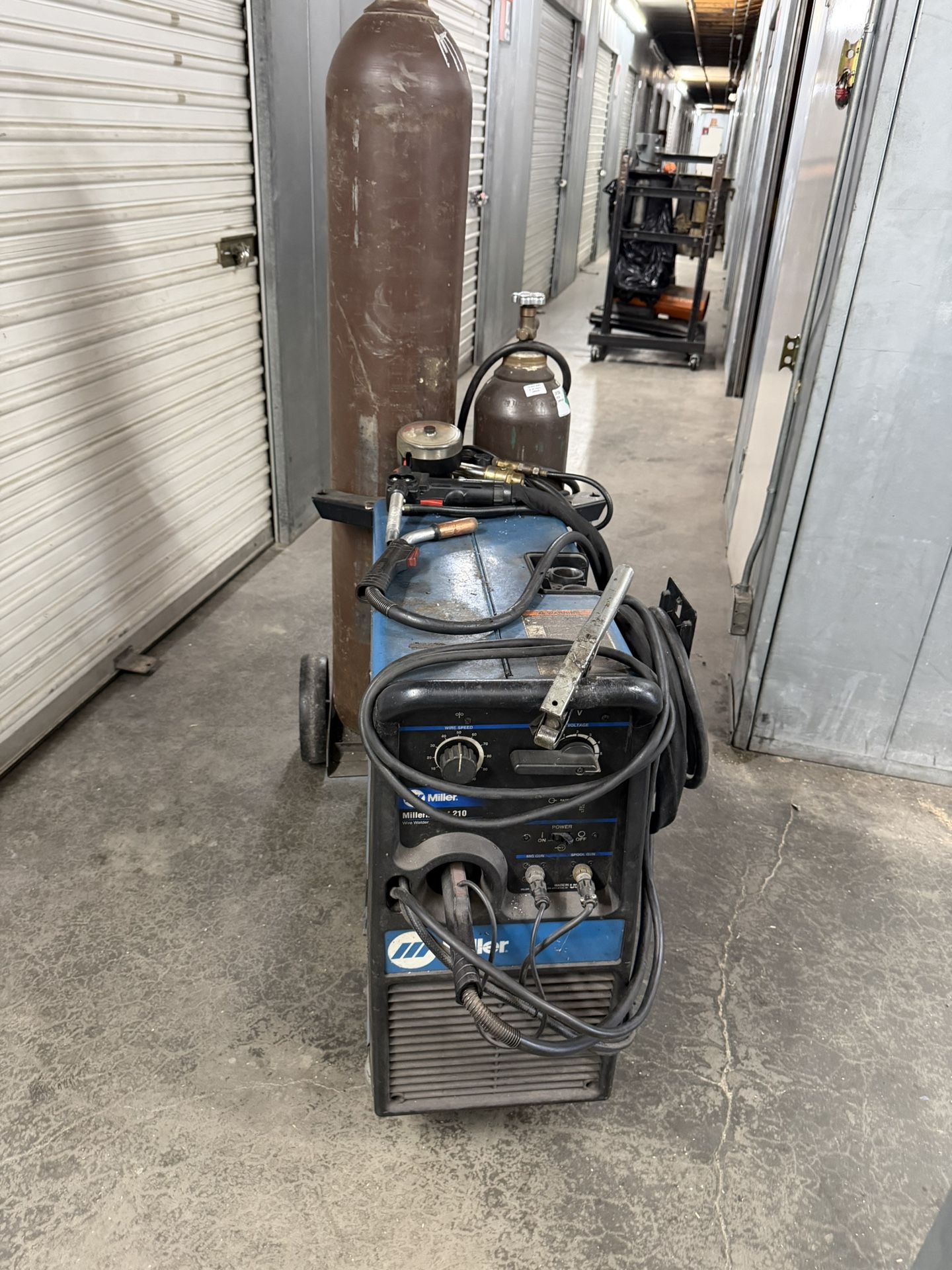 Miller-matic 210 MIG welder W/ Alum Spool Gun.