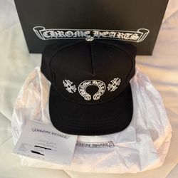 Chrome hearts horeshoe denim hat