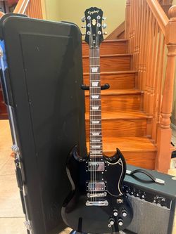 Epiphone SG Standard w/ Hardshell Case, Fender Amp