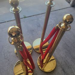 GOLD STANCHIONS