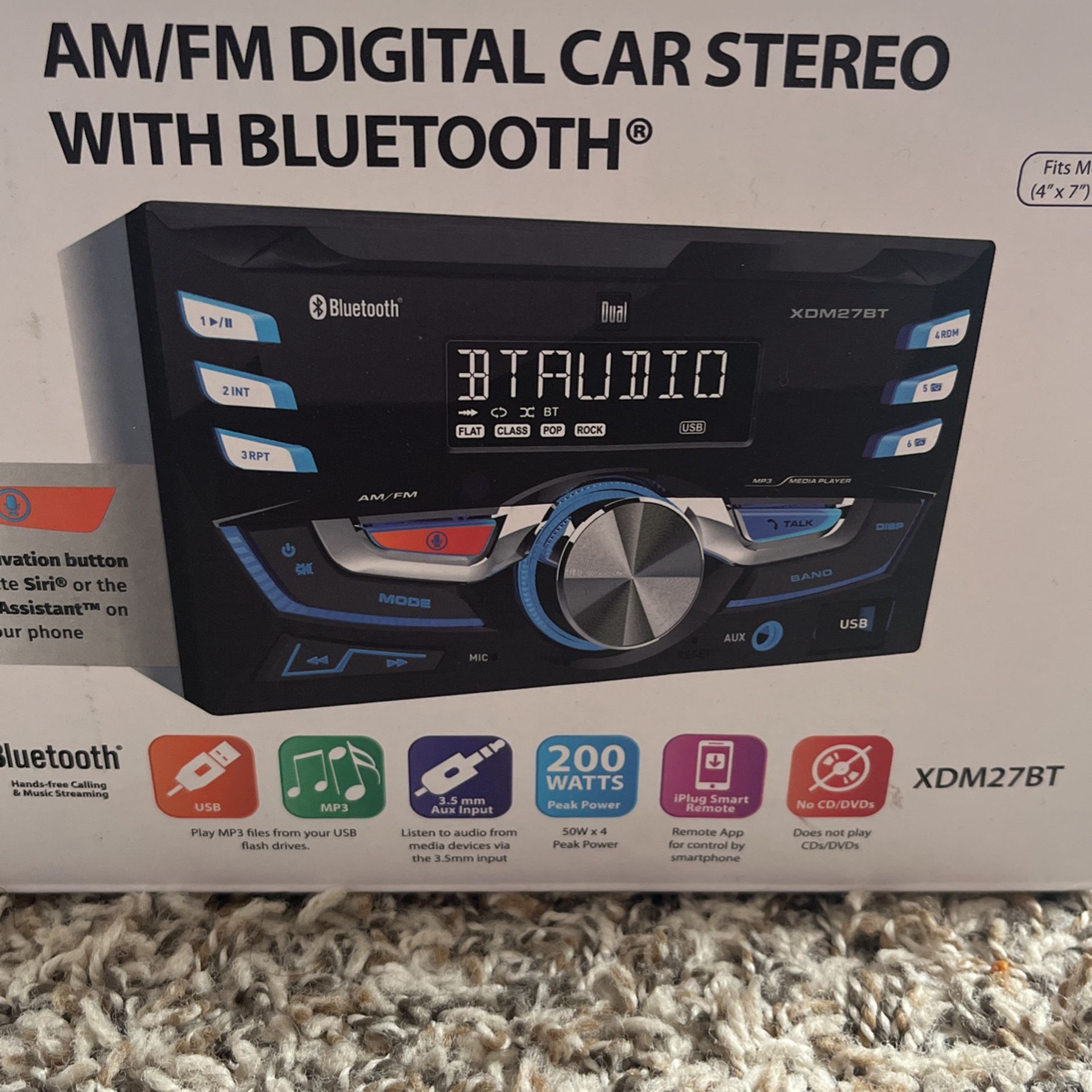 Car Dual Stereo with bluetooth