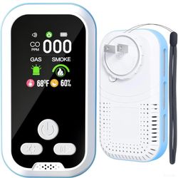 6 in1 Carbon Monoxide Detector Combo with HD Screen Monoxide Alarm