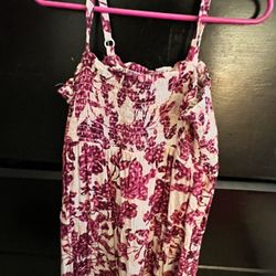 Pink Flower Dress Size 6/7