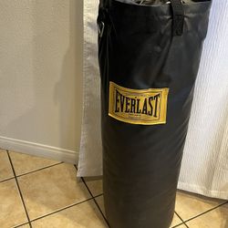 Black Everlast Punching Bag 