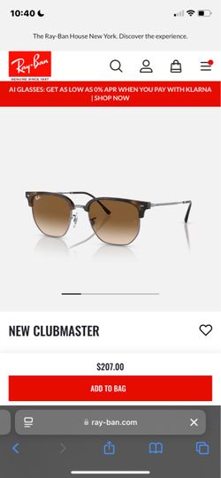 brand new rayban club masters