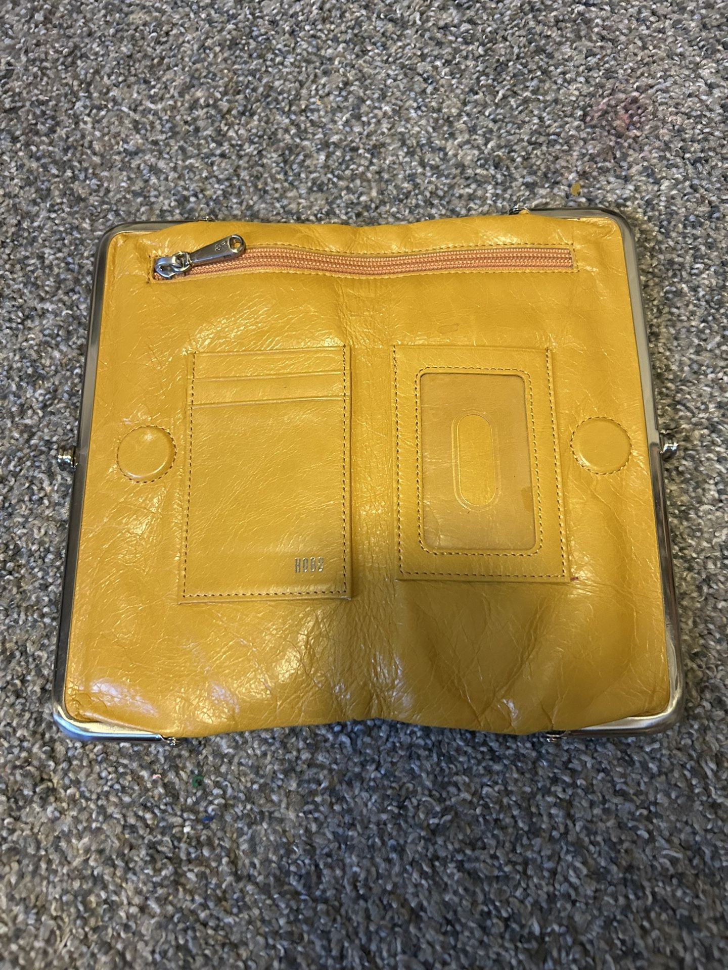 Hobo Yellow Leather Wallet