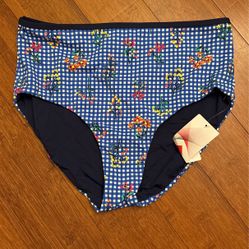 Reversible high-waisted swimsuit bottoms