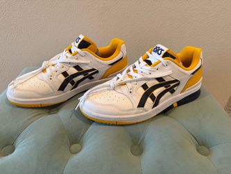 ASICS Low-Top Sneakers White Yellow Navy
