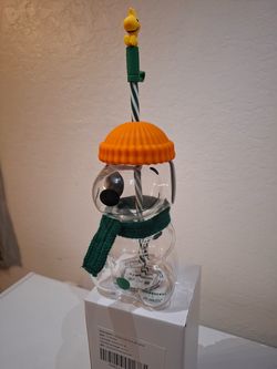 Starbucks x Peanuts Snoopy & Woodstock Glass Cup – $30 Each