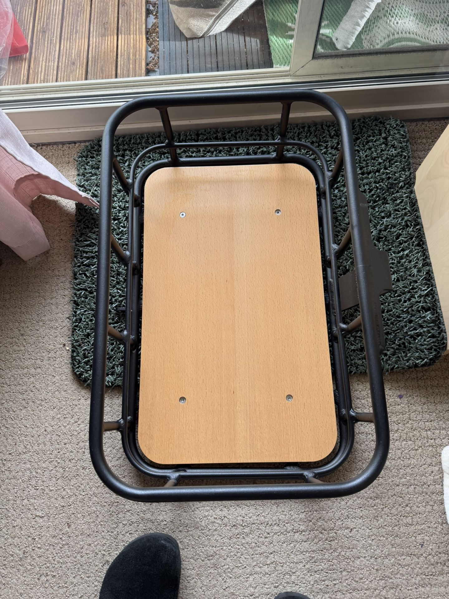 Large frame mounted front basket
