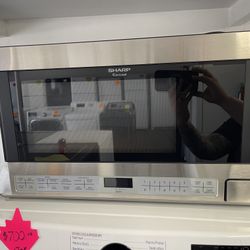 New Sharp Stainless Steel Carousel Microwave 1100 W