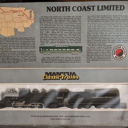 Vintage Mantua Steam Engine + Coal Car Classic HO North Coast Limited, Northern Pacific Railway 312-04 Mikado W/Vandy Tender. Box Is Damaged 15-0022 1