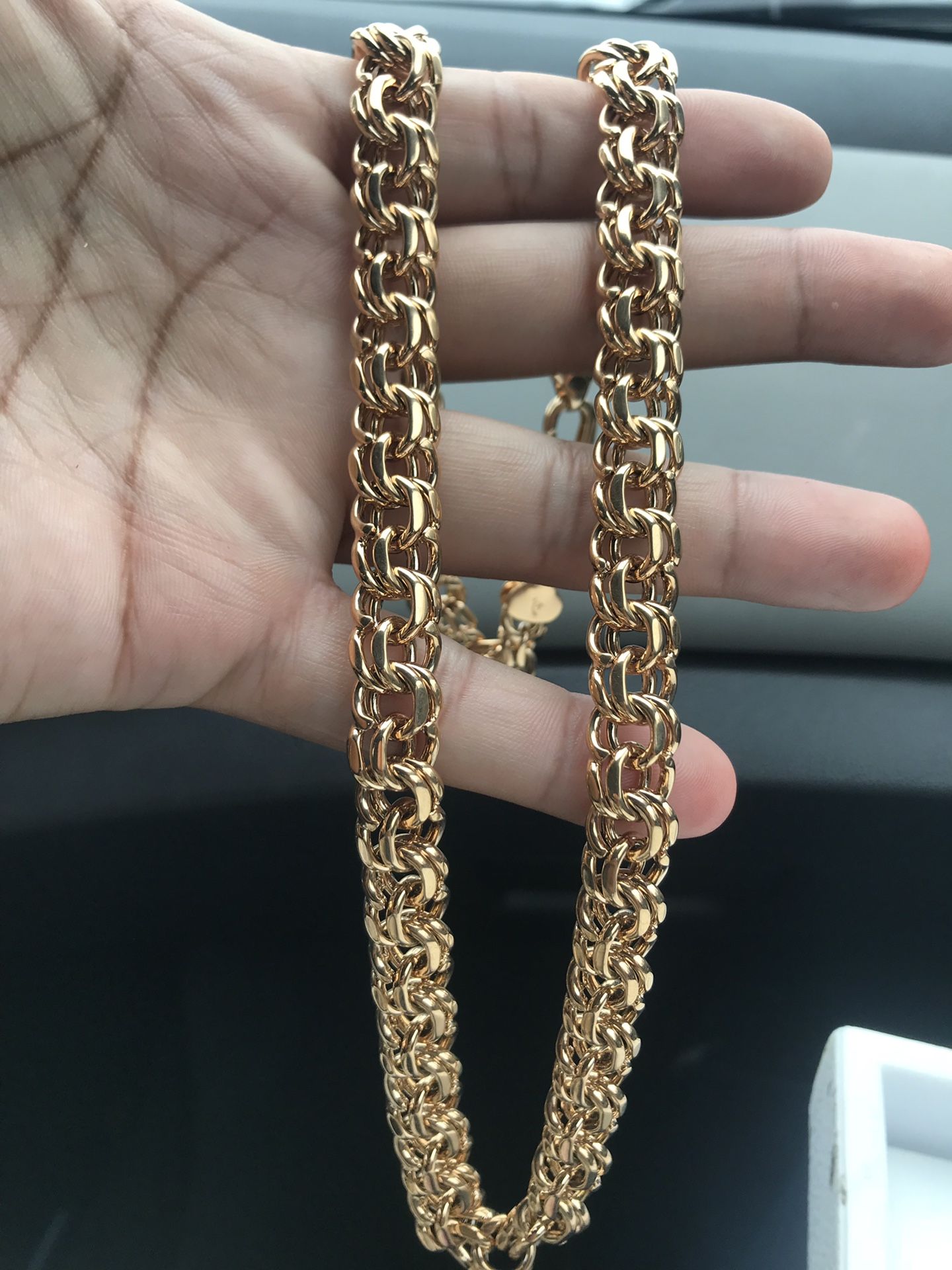 100Grams 10K Rose Gold Chino Link Chain – D'Oro Jewelers