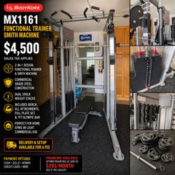 BodyKore MX1161 Functional Trainer / Smith Machine