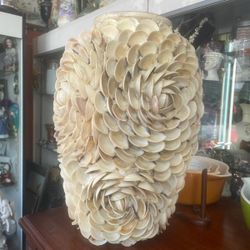 Large Seashell Shell Flower Vase beach Decor 