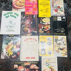 As-Is Vintage 14pc Cookbook Lot (Mixed Condition)