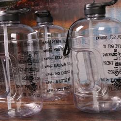 Gallon Water Bottle Motivational Gym Water Bottle 
