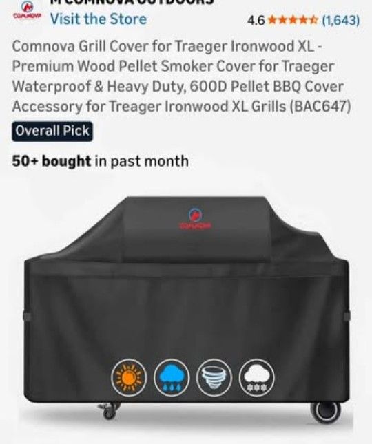 NEW IN VACUUM SEALED PACKAGE. SMOKER GRILL COVER. SEE π ALL PHOTOS. CASH PICKUP ONLY