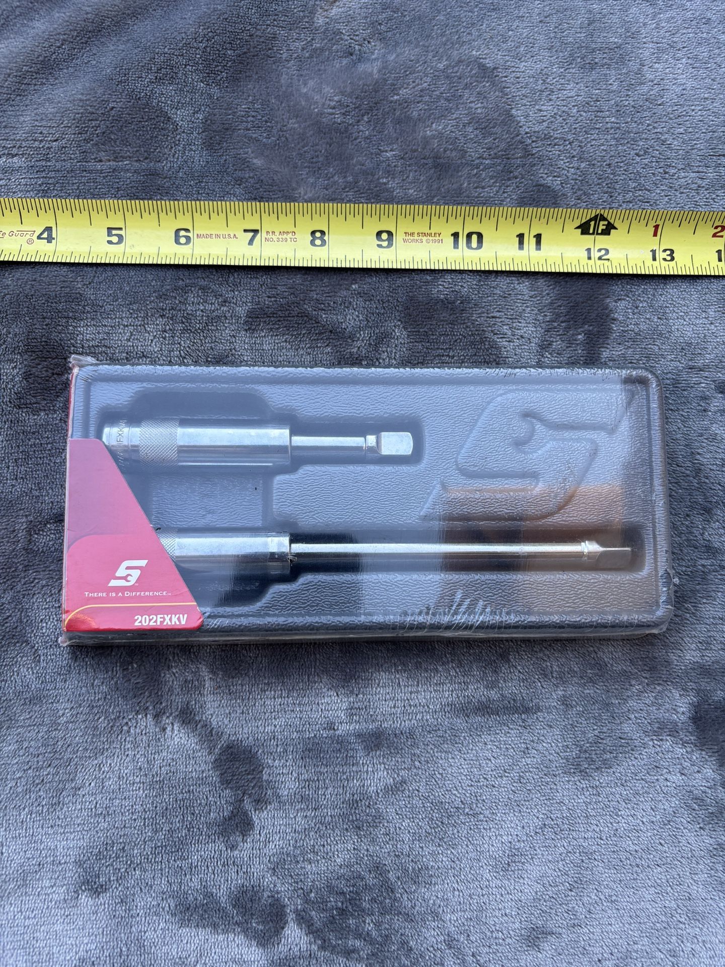 Rare Snap-on USA 202FXKV 2pc 3/8” Drive Variable Length Spring Extension Set