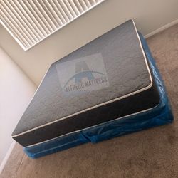 King mattress regular and box spring set (2pc - brand new) 