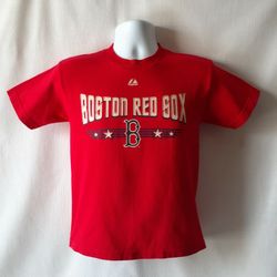 Majestic Boston Red Sox history boys red short-sleeve graphic t-shirt size M