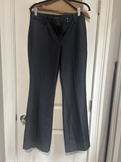 Women's Size 12 boot cut work/dress Pants - Dark blue Denim look
