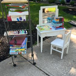 Bob Stroller $10, All Our Favorite Books $15, Table Desk  $20 