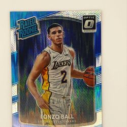 2017 Optic Shock Lonzo Ball Rated Rookie Card
