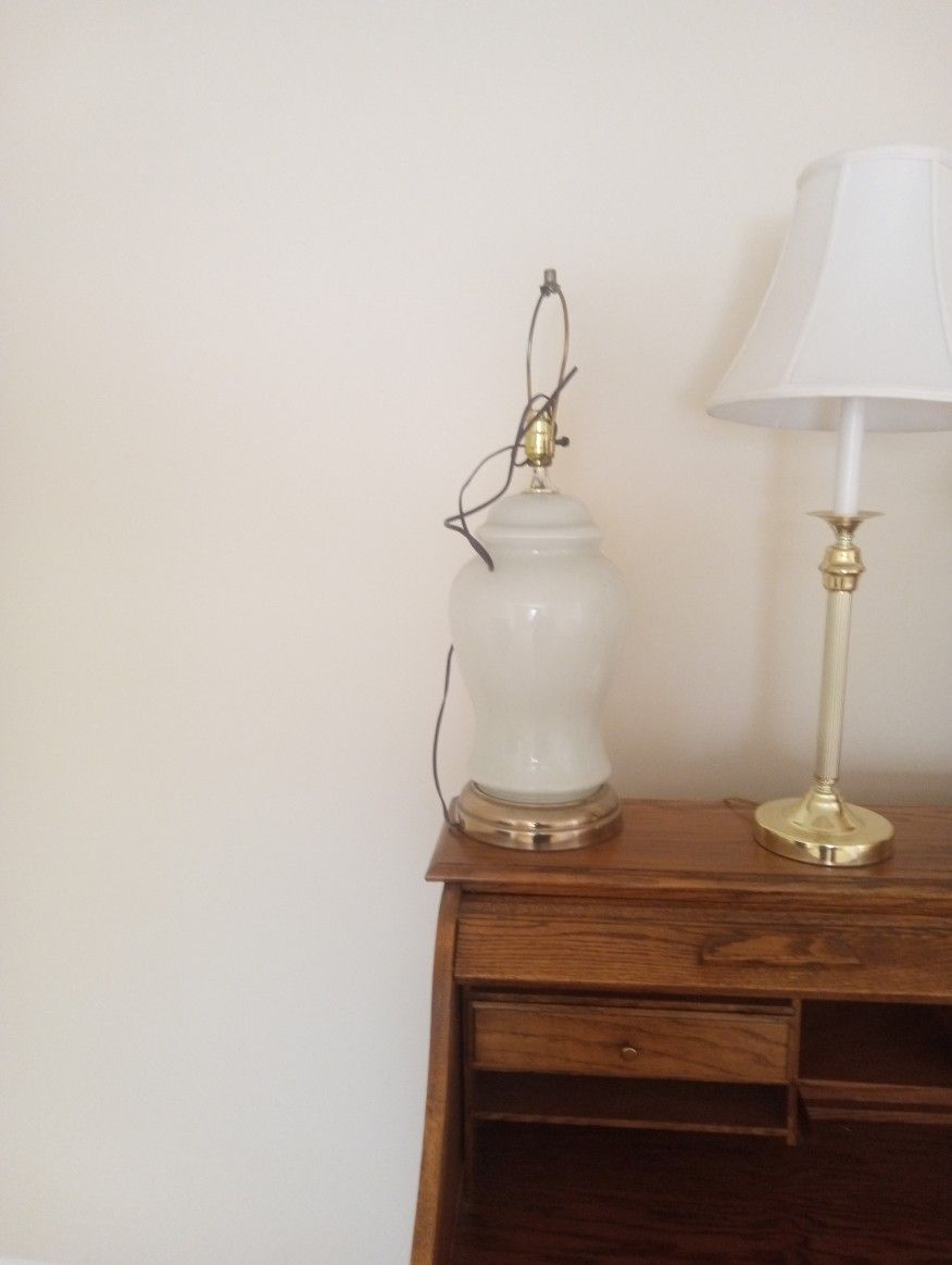 Milk Glass Lamp