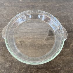 VINTAGE PYREX CLEAR GLASS 9.5" PIE PLATE BAKING DISH 229