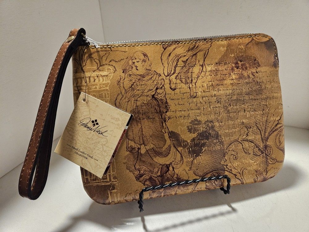 Patricia Nash Wristlet - Italia Sketchbook Cassini Small Leathe Collection - NEW!!!