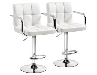 White bar stools