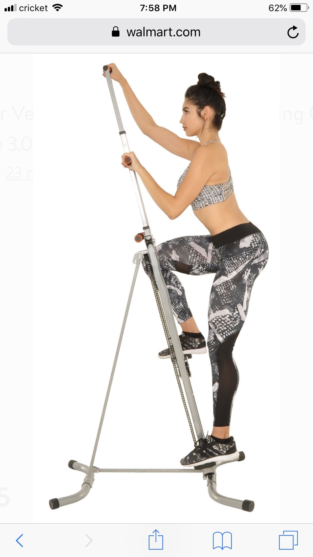RELIFE REBUILD YOUR LIFE Vertical Climber for Home Gym Folding Exercise Cardio Workout Machine Stair
