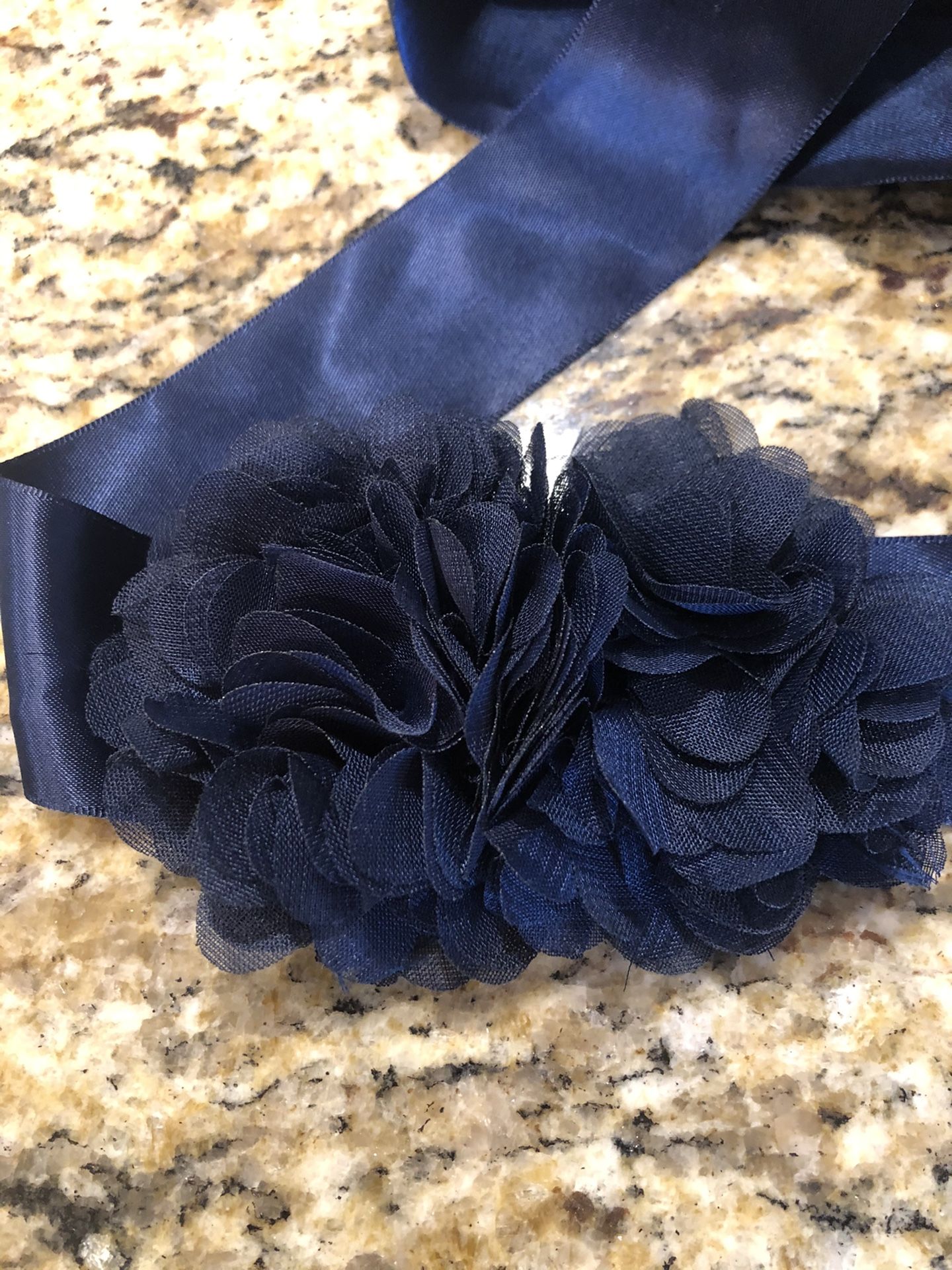 Navy Belt/ Sash for formal dress