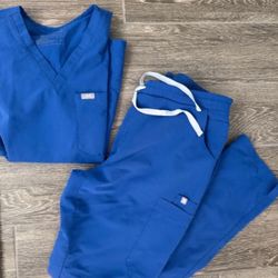 Figs Royal blue scrubs