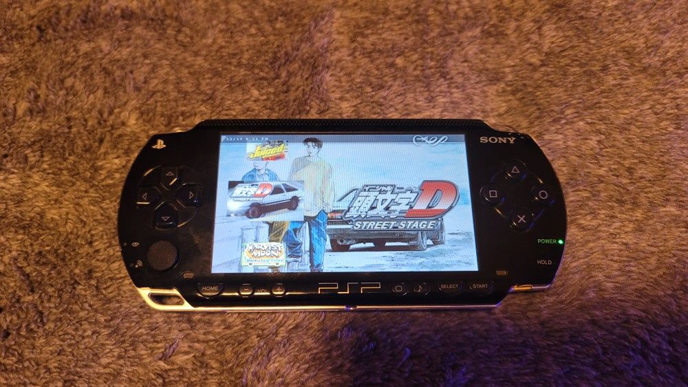 Playstation Psp 1000 Black Modded Video Game Console