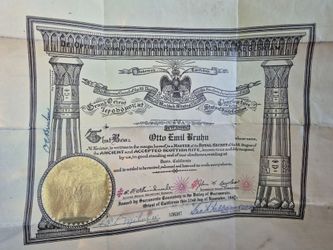 33° freemason memorabilia