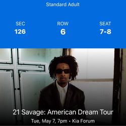 21 Savage Concert Tickets Ingewood