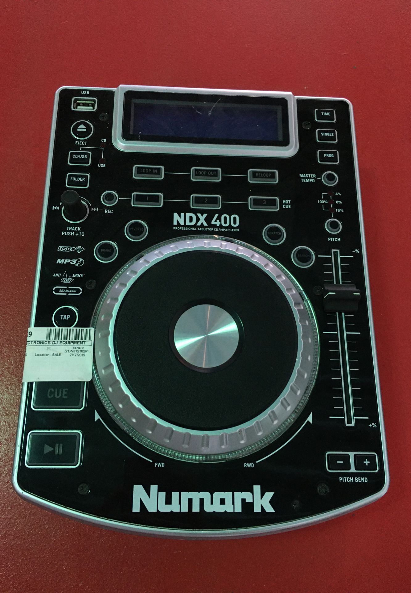 Numark DJ CDJ NDX 400 mix audio pro audio party turntable music BCP004182