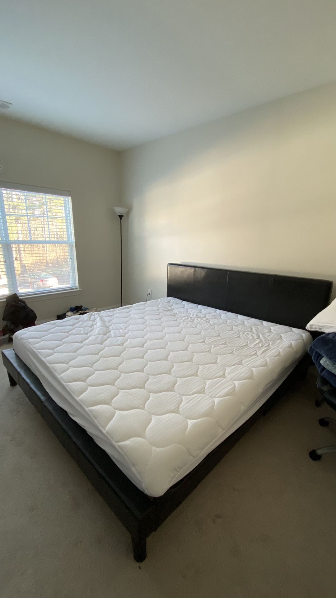 King Size Mattress With LEISURE TOWN King Mattress Pad Cover Cooling Mattress Topper Cotton Top Pillow Top with Snow Down Alternative Fill (8-21 Inch
