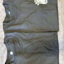 2 new Mens Black custom size large short sleeve Tshirts. 2 shirts 1 price.