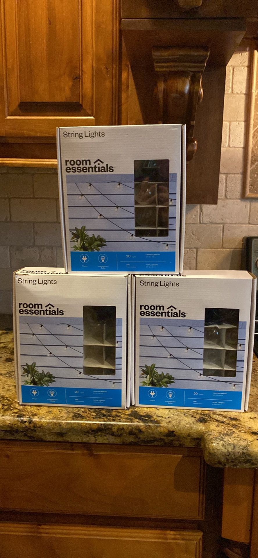 NIB 3 Boxes Of Indoor/outdoor String Lights-FIRM