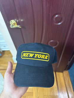 New York yellow navy blue cap