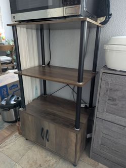 4-tier Kitchen/Utility Shelf Cabinet