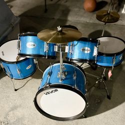 VEVOR Kids Drum Set, 5-Piece 16 in Junior Drum Sets