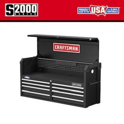CRAFTSMAN 2000 Series 51.5-in W x 24.7-in H 8-Drawer Steel Tool Chest (Black)