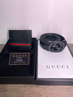 Gucci Belt and Wallet Set